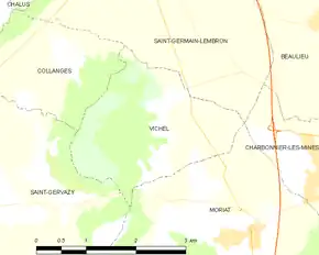 Poziția localității Vichel