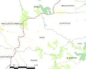 Poziția localității Virlet