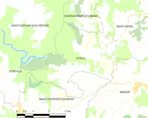 Poziția localității Vitrac