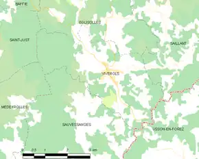 Poziția localității Viverols