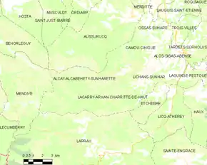 Poziția localității Alçay-Alçabéhéty-Sunharette