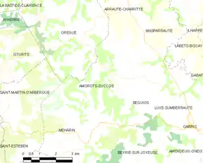 Poziția localității Amorots-Succos