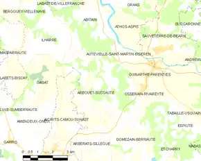 Poziția localității Arbouet-Sussaute