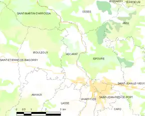 Poziția localității Ascarat