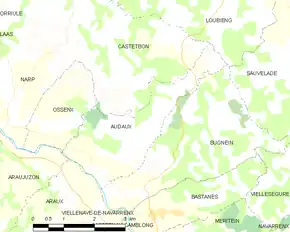 Poziția localității Audaux