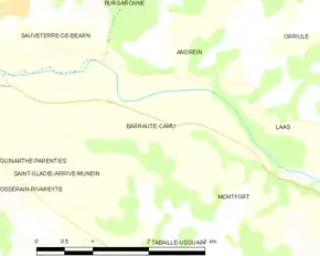 Poziția localității Barraute-Camu