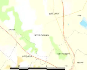 Poziția localității Beyrie-en-Béarn