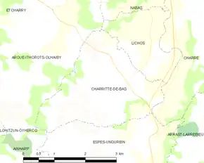 Poziția localității Charritte-de-Bas