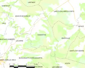 Poziția localității Gamarthe
