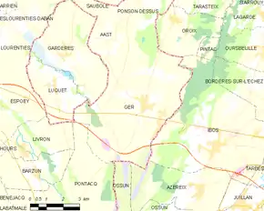 Poziția localității Ger