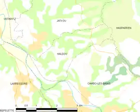 Poziția localității Halsou