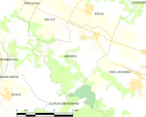 Poziția localității Herrère