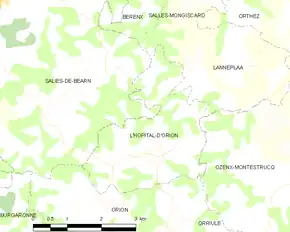 Poziția localității L'Hôpital-d'Orion