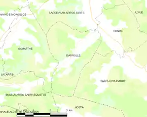 Poziția localității Ibarrolle