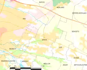 Poziția localității Idron