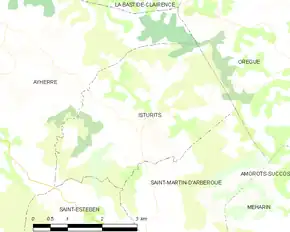 Poziția localității Isturits