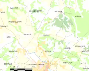 Poziția localității Ledeuix