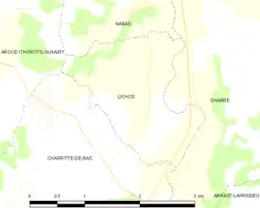 Poziția localității Lichos