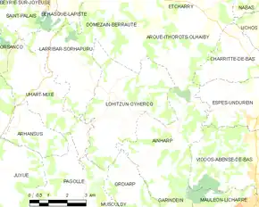 Poziția localității Lohitzun-Oyhercq
