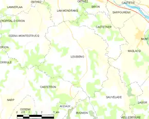 Poziția localității Loubieng