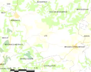 Poziția localității Lys
