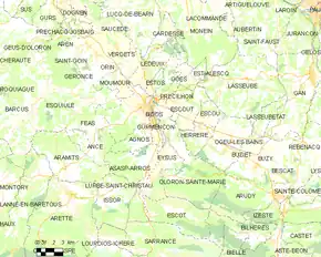 Poziția localității Oloron-Sainte-Marie