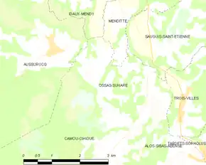 Poziția localității Ossas-Suhare