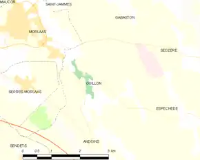 Poziția localității Ouillon