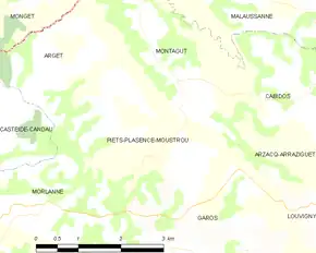 Poziția localității Piets-Plasence-Moustrou