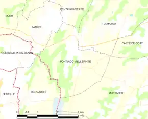 Poziția localității Pontiacq-Viellepinte