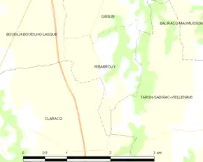 Poziția localității Ribarrouy