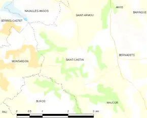 Poziția localității Saint-Castin