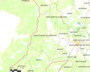 Poziția localității Saint-Étienne-de-Baïgorry