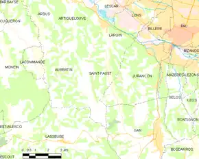 Poziția localității Saint-Faust