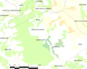 Poziția localității Saint-Goin