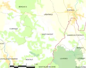 Poziția localității Saint-Vincent