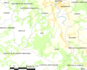Poziția localității Sus