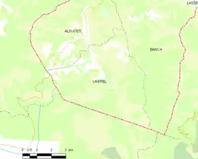 Poziția localității Urepel