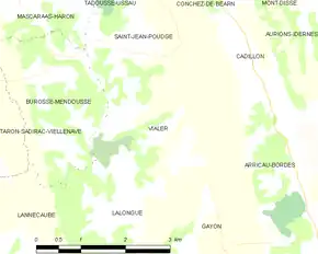Poziția localității Vialer