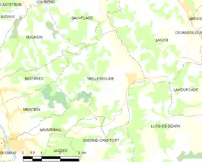 Poziția localității Vielleségure