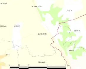 Poziția localității Barbachen