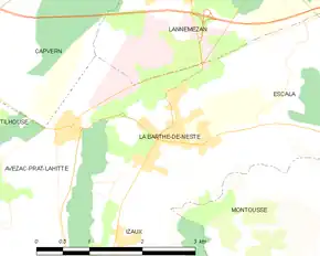 Poziția localității La Barthe-de-Neste