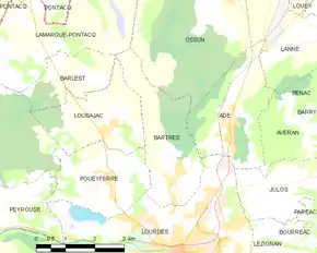 Poziția localității Bartrès