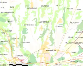 Poziția localității Campistrous