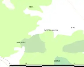 Poziția localității Castéra-Lanusse
