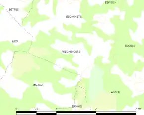 Poziția localității Fréchendets