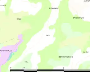 Poziția localității Ger