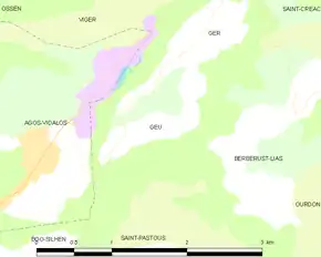 Poziția localității Geu