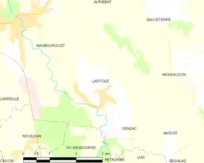 Poziția localității Lafitole