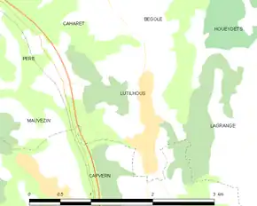 Poziția localității Lutilhous